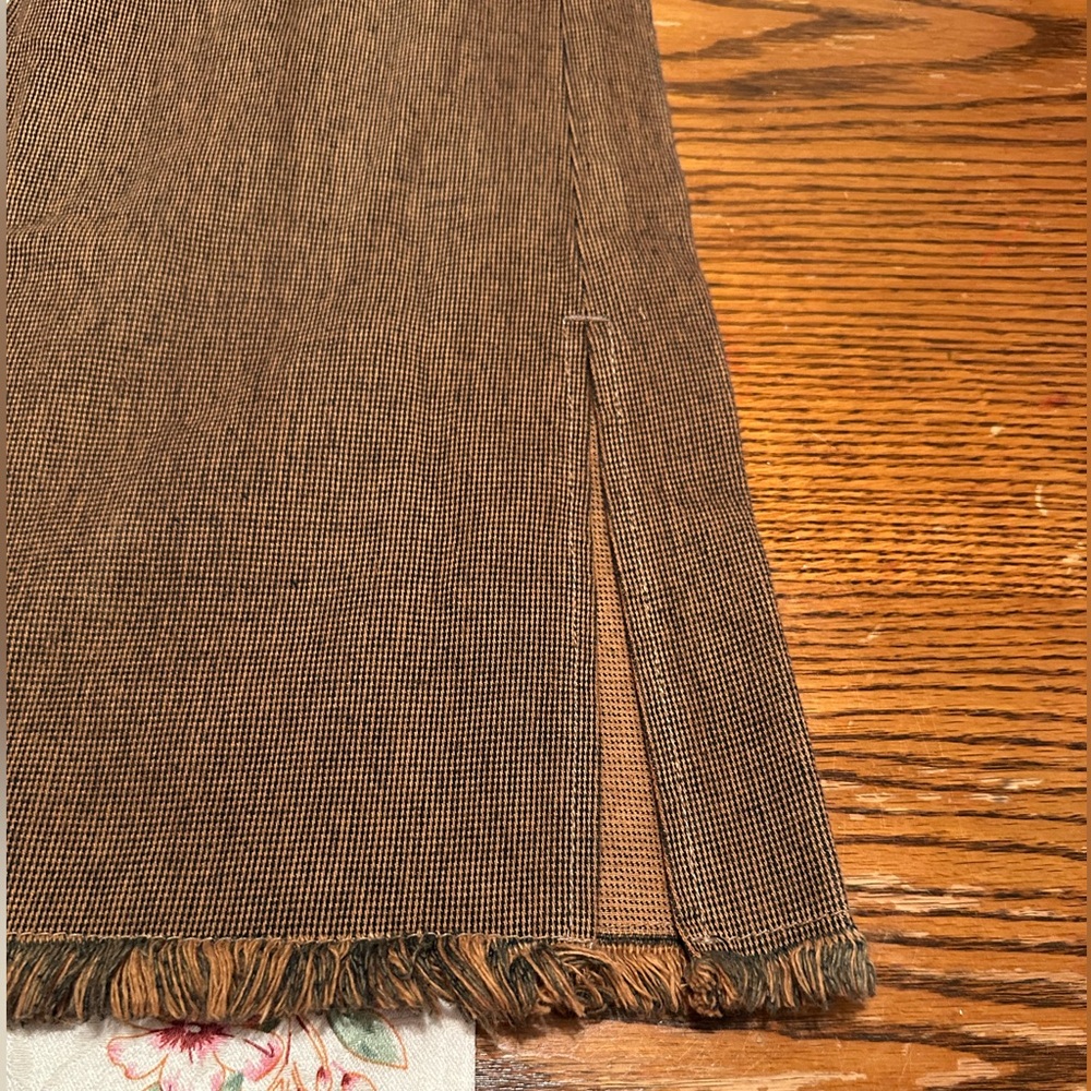 Elegant Brown Wide Leg Women's Pants - Picture 5 of 10